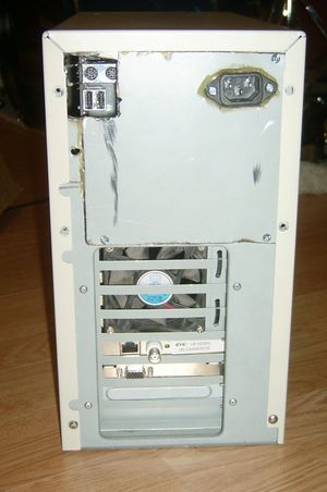 Back. Notice the the metal plate.
